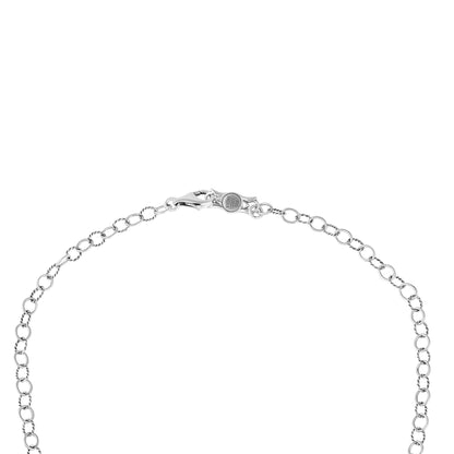 EXCLUSIVELY OURS! Sterling Silver Sleeping Beauty Turquoise Concha Cluster Oval Link Necklace, 20 Inches