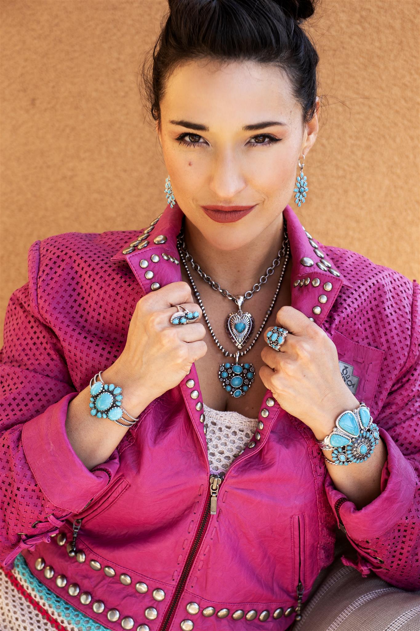 LIMITED EDTION! Sterling Silver Kingman Turquoise Bold Pear and Oval Cut Cuff Bracelet, Sizes Small to Large