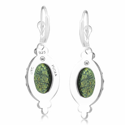 EXCLUSIVELY OURS! Sterling Silver Serpentine Crown Detail Lever Back Earrings