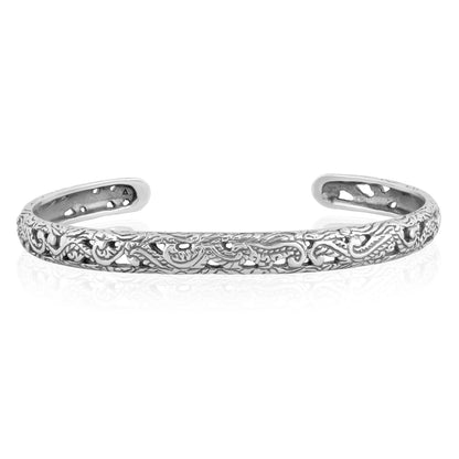 EXCLUSIVELY OURS! Sterling Silver Filigree Cuff Bracelet, Sizes Small to Large