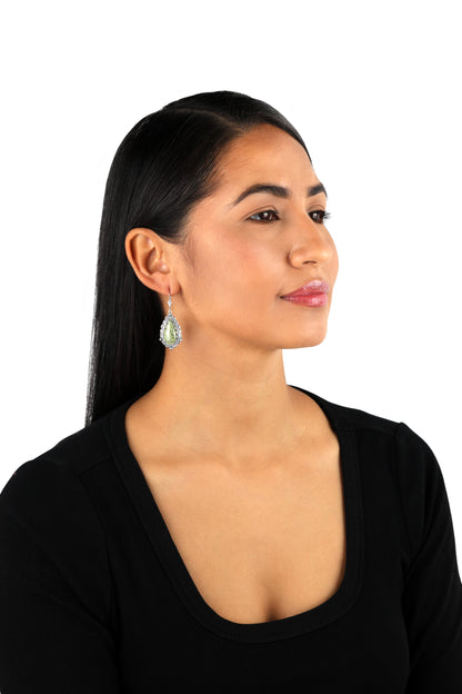 EXCLUSIVELY OURS! Sterling Silver Serpentine Pear-Shaped Dangle Earrings