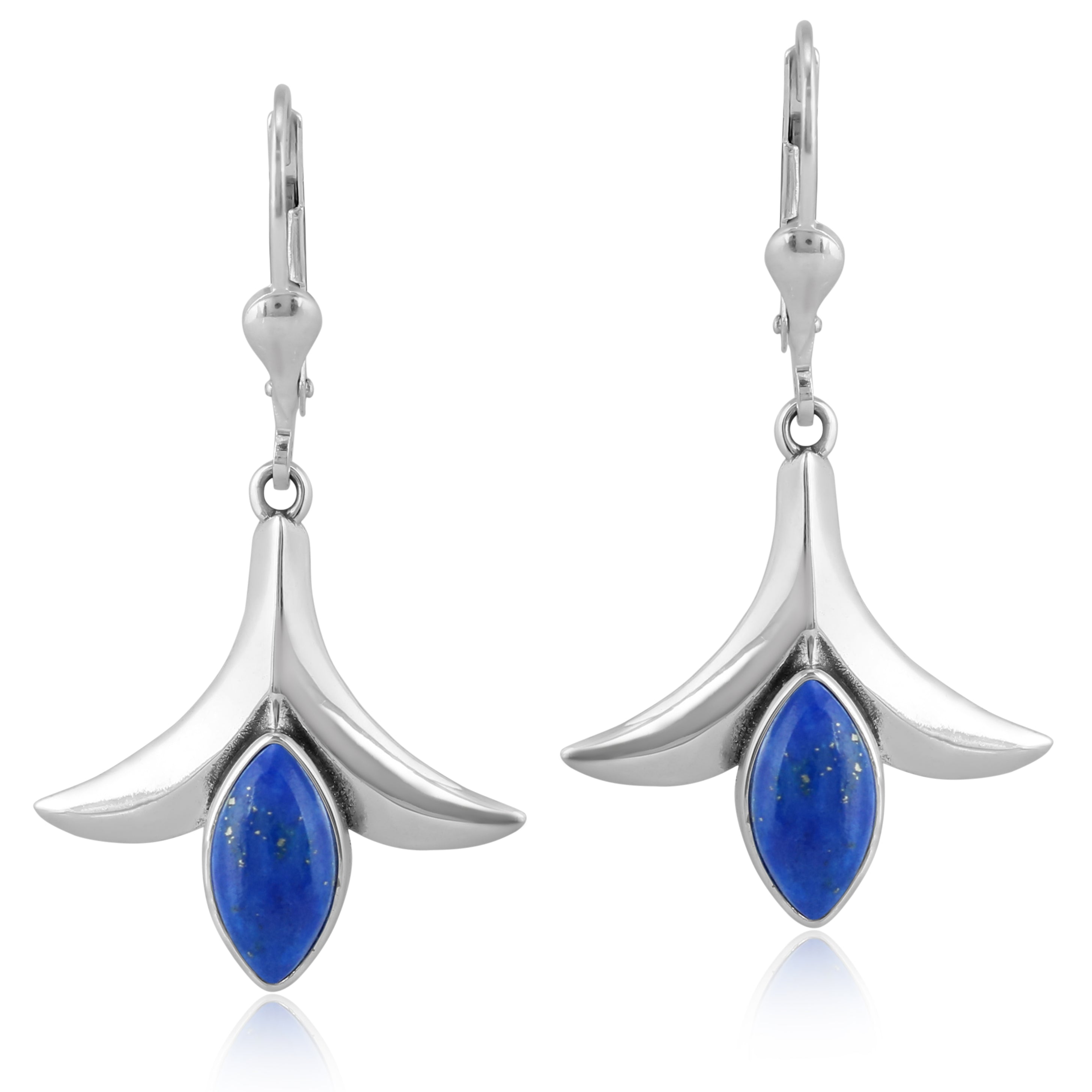 Silver squash blossom earrings deals