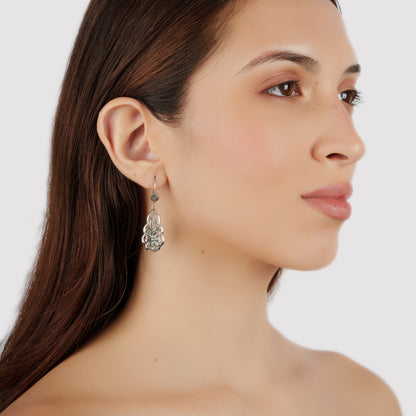 EXCLUSIVELY OURS! Sterling Silver Flower Lever Back Earrings
