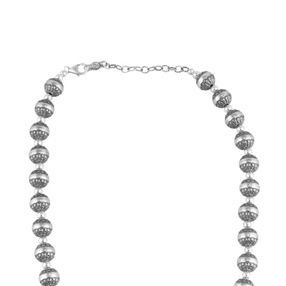 EXCLUSIVELY OURS! Sterling Silver Native Pearl Bead Necklace, 17 and 21 Inches