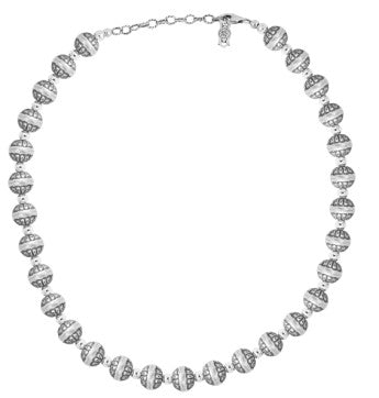 Sterling Silver Native Pearl Bead Necklace, 17 and 21 Inches