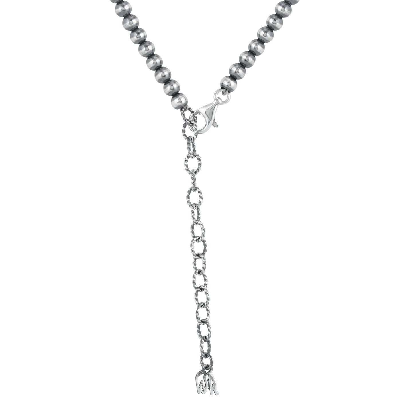 Sterling Silver Blue Lapis Squash Blossom Naja Necklace, 18 to 21 Inches