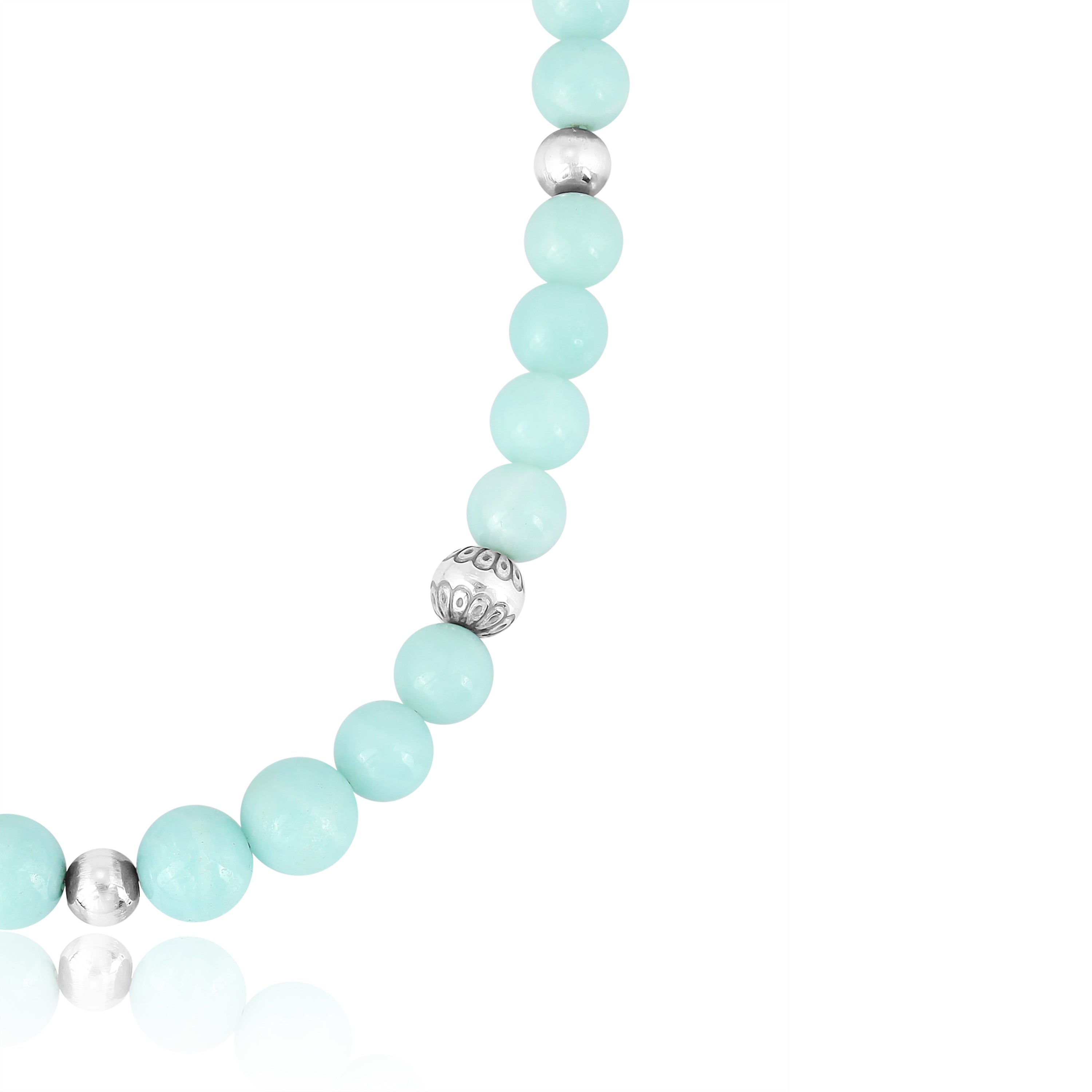 This necklace features beautiful faceted natural turquoise beads and sterling silver 2024 clasp