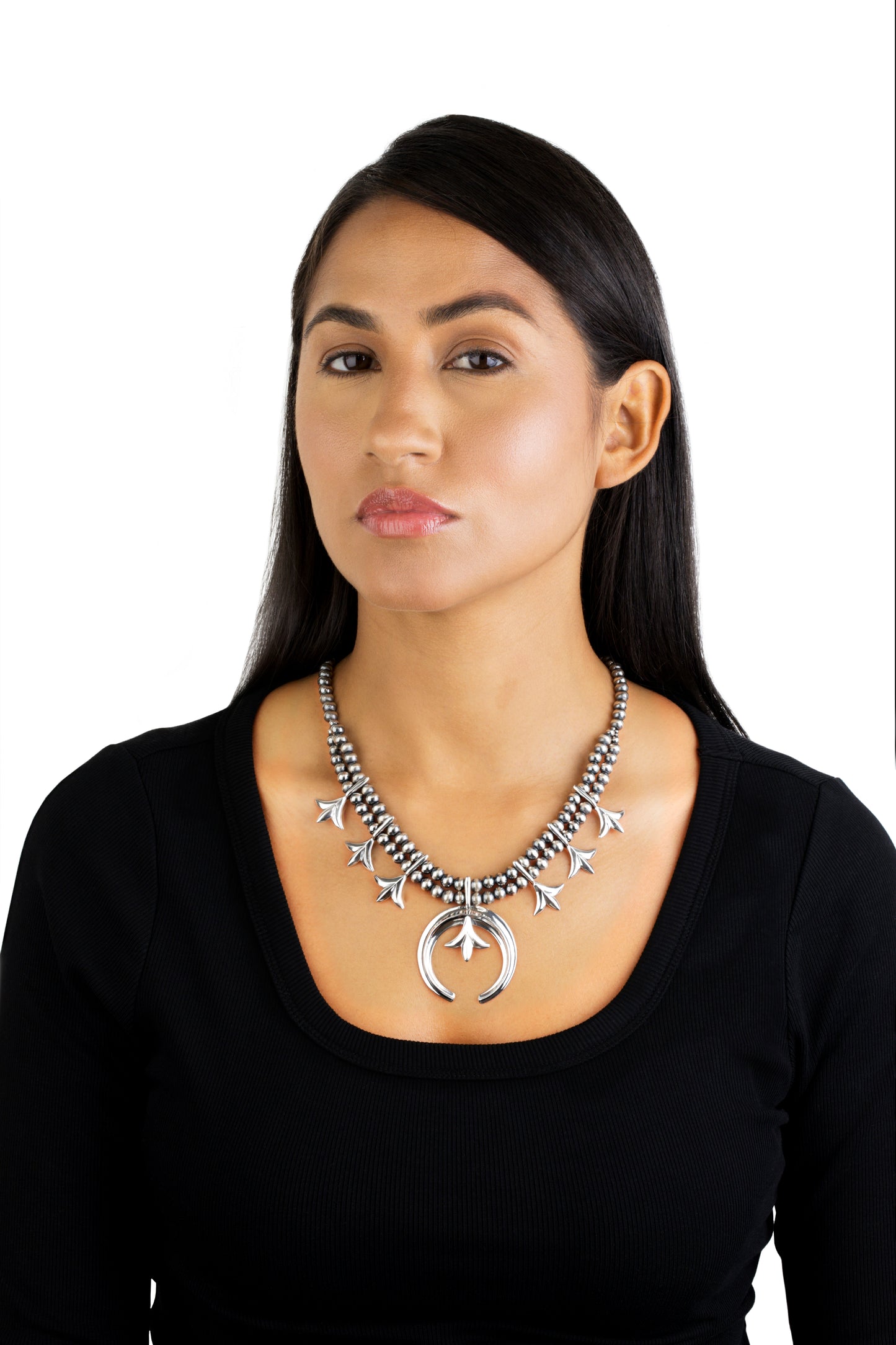 EXCLUSIVELY OURS! Sterling Silver Squash Blossom Necklace, 17-20 Inches