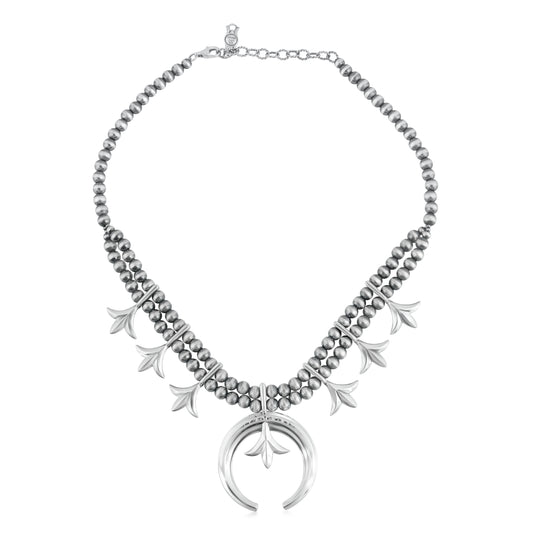 EXCLUSIVELY OURS! Sterling Silver Squash Blossom Necklace, 17-20 Inches