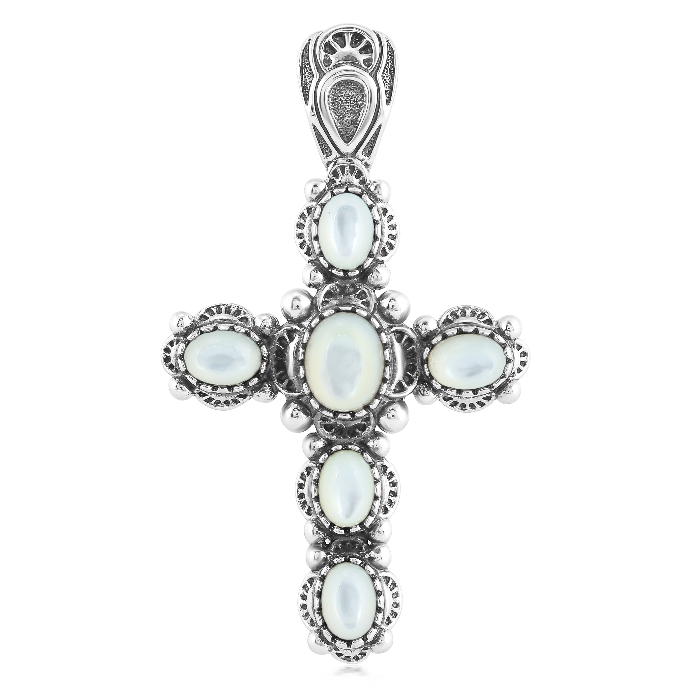 Sterling on sale silver mother of pearl cross