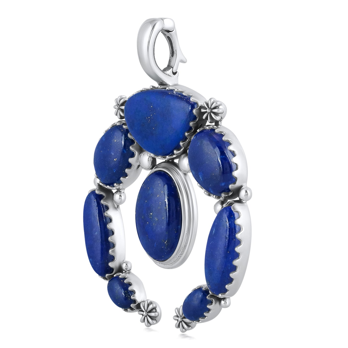 EXCLUSIVELY OURS! Sterling Silver Lapis Lazuli Naja Pendant Enhancer