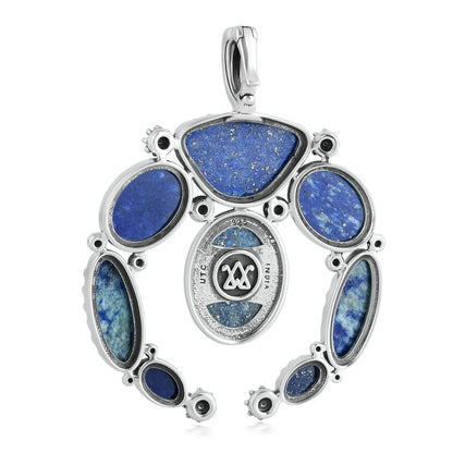 EXCLUSIVELY OURS! Sterling Silver Lapis Lazuli Naja Pendant Enhancer