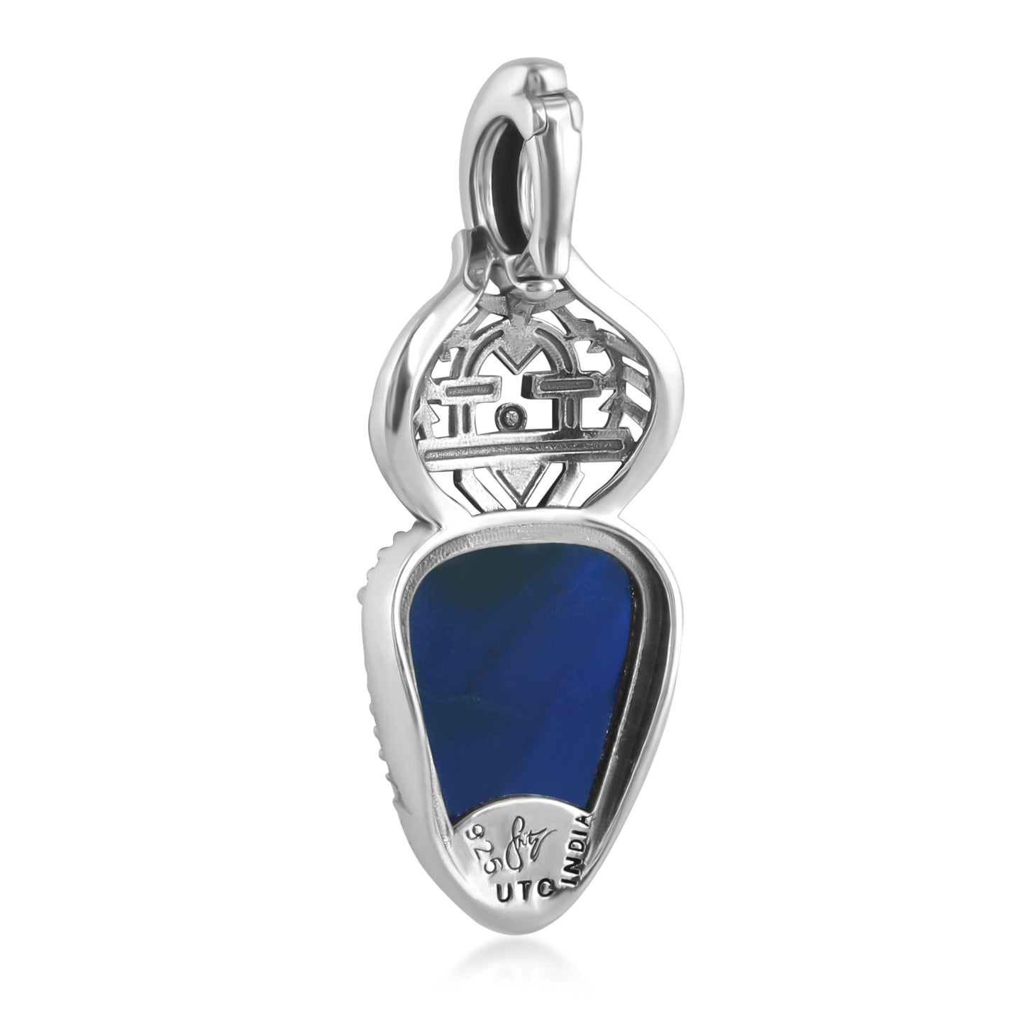 Sterling Silver Fritz Casuse Yeibichai Sodalite Pendant Enhancer