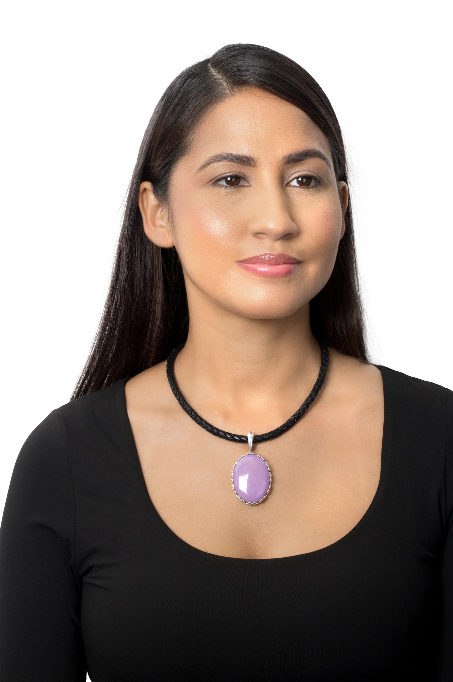 EXCLUSIVELY OURS! Sterling Silver Phosphosiderite Oval Pendant Enhancer