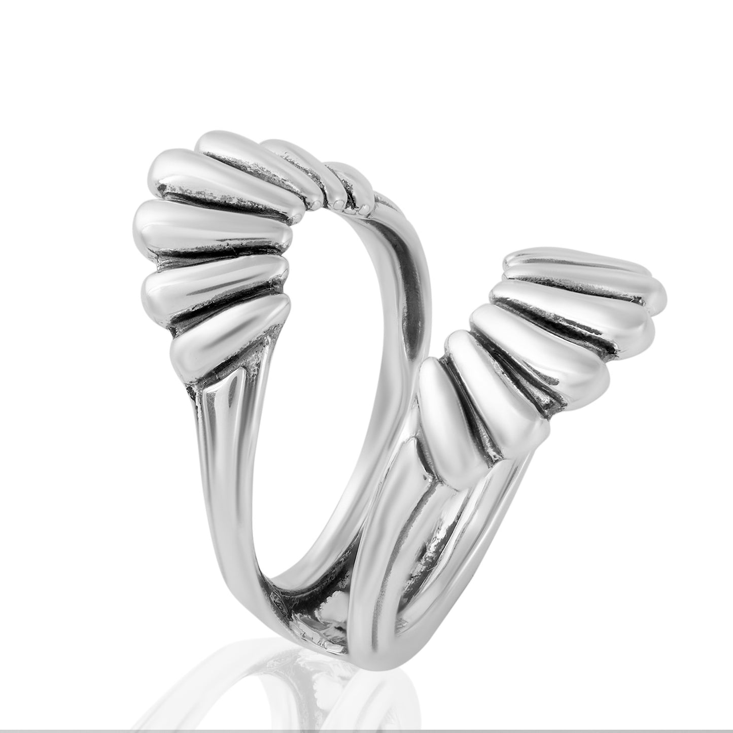 EXCLUSIVELY OURS! Sterling Silver Crown Ring Guard, Sizes 5 to 11