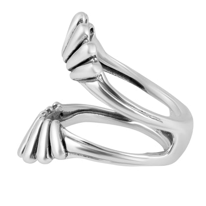 EXCLUSIVELY OURS! Sterling Silver Crown Ring Guard, Sizes 5 to 11