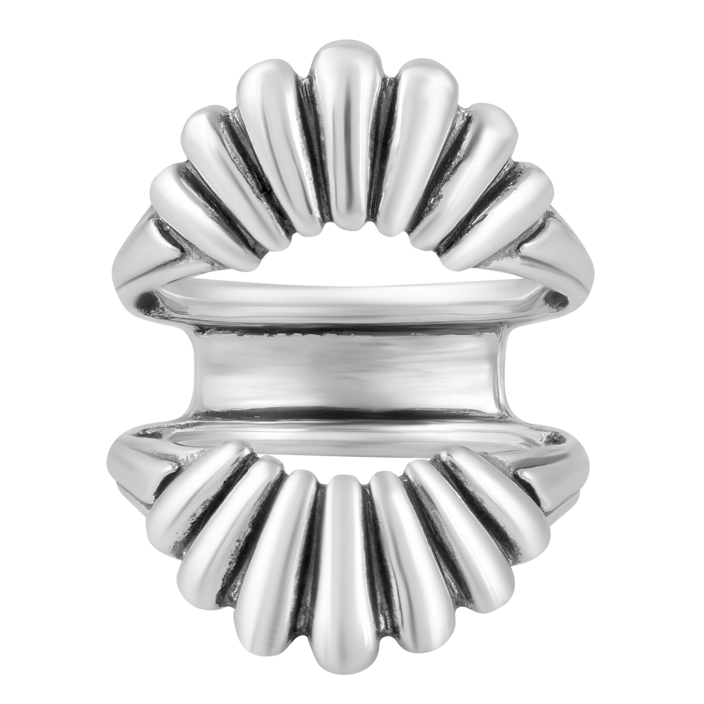 EXCLUSIVELY OURS! Sterling Silver Crown Ring Guard, Sizes 5 to 11