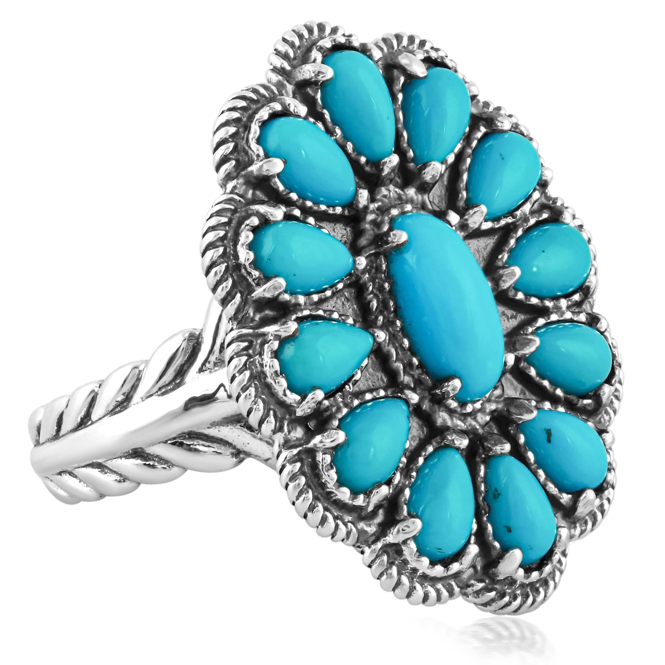 Sterling Silver geniune turquoise buy size 6 like. Gorgeous!