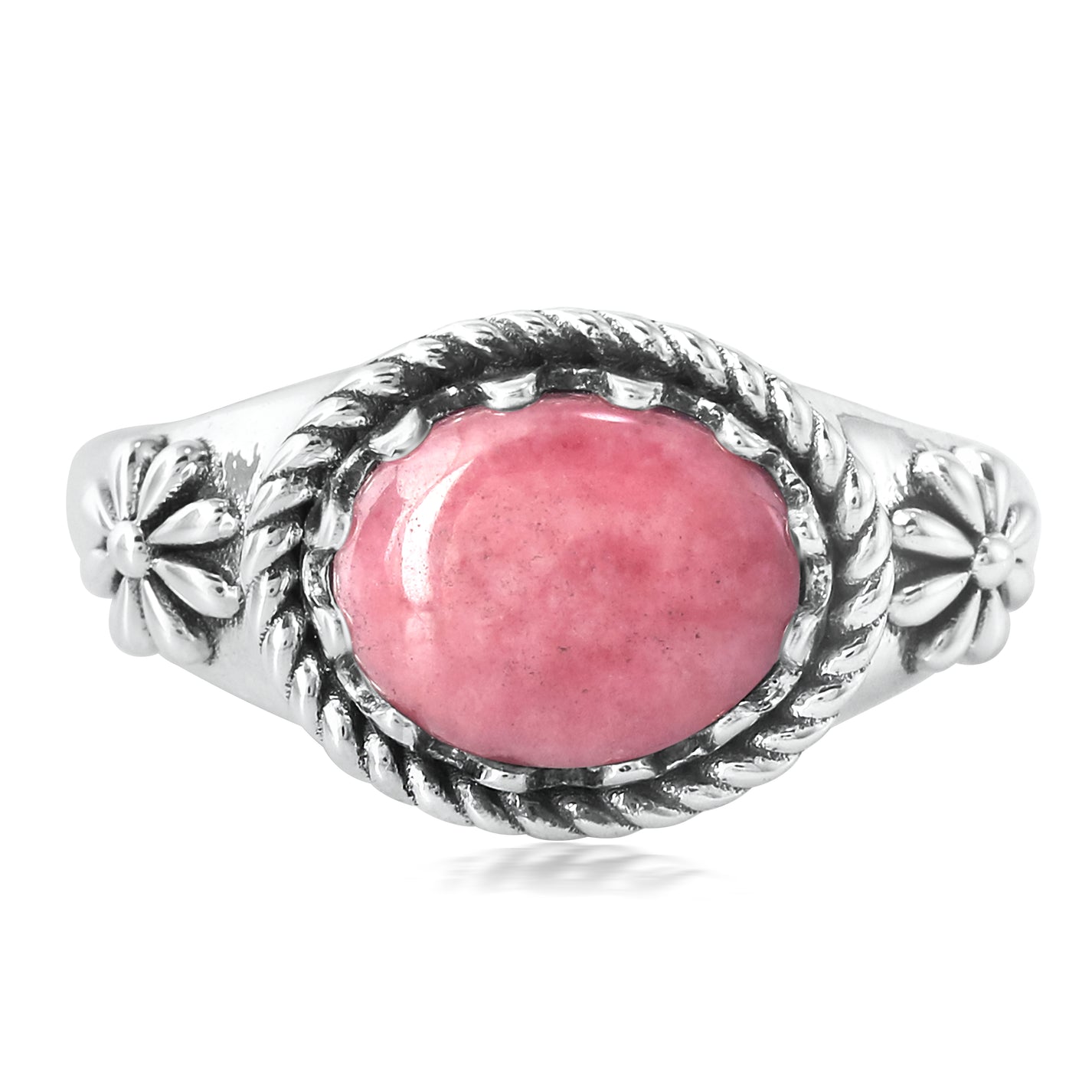 Sterling Silver Rhodonite East West Ring, Sizes 5 to 11 – American West ...