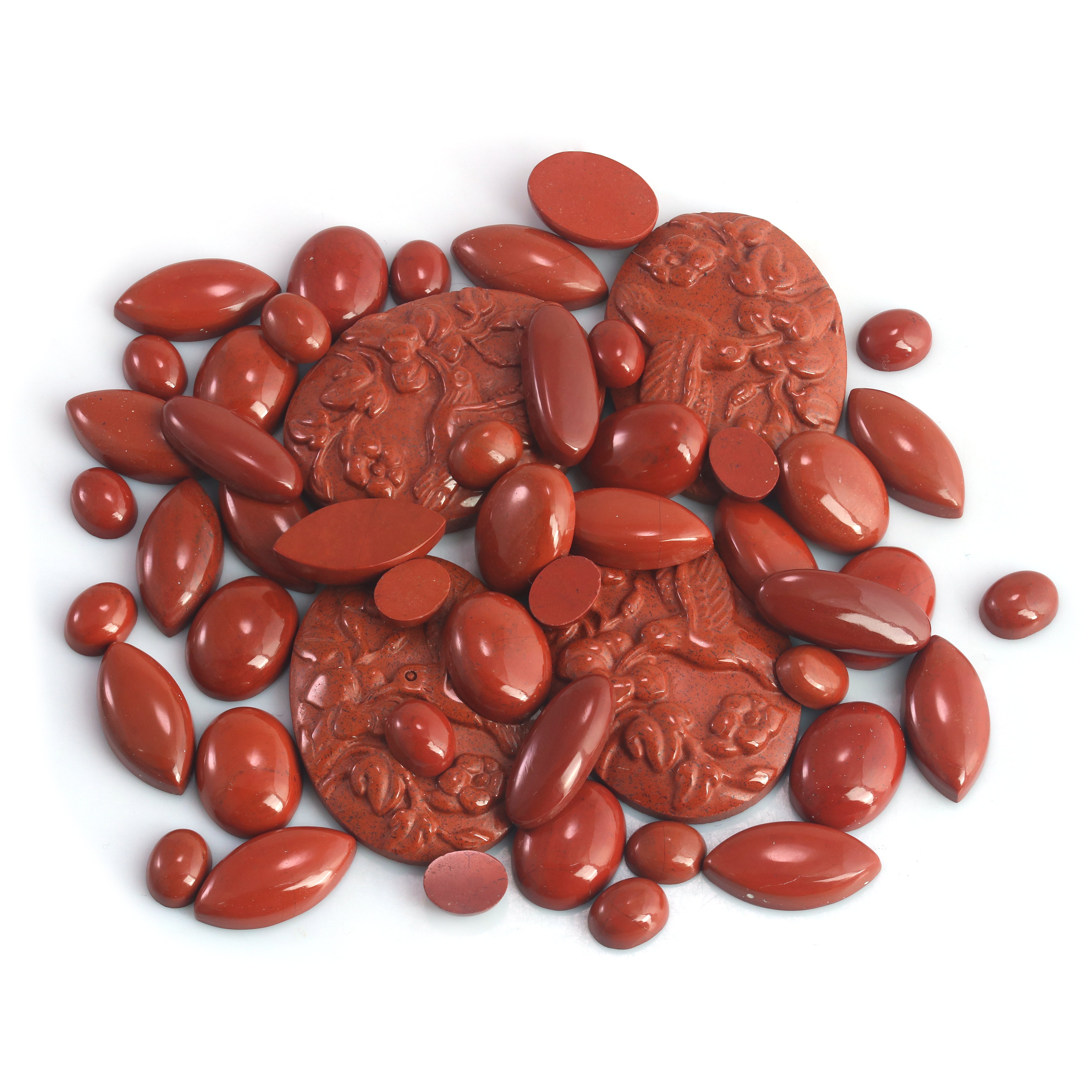 Sterling Silver Red Jasper 5-Stone Cuff Bracelet – American West