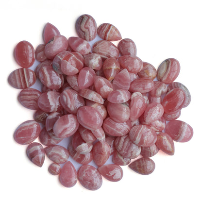 Sterling Silver Oval Rhodochrosite Rope and Fan Design Dangle Earrings