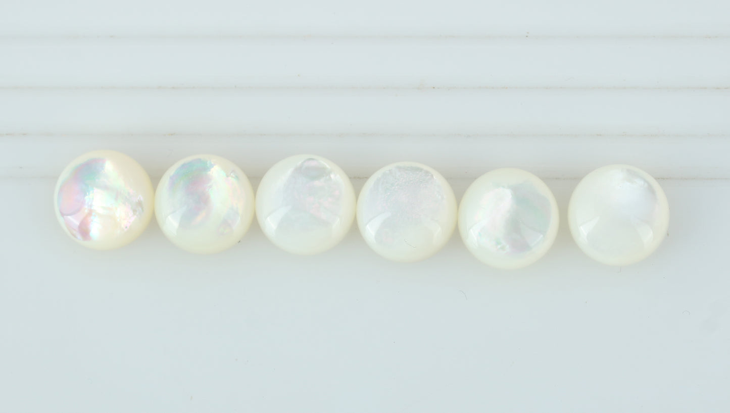 Sterling Silver White Mother of Pearl and Pink Opal Heart Pendant Enhancer