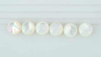 Sterling Silver White Mother of Pearl and Pink Opal Heart Pendant Enhancer