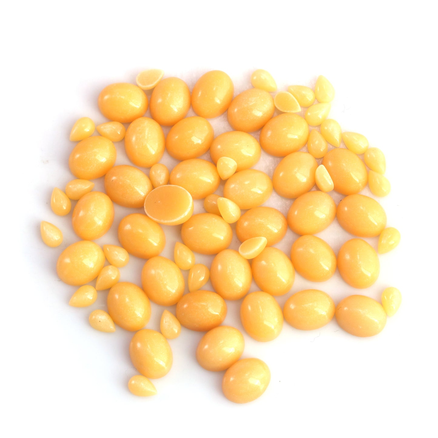 Sterling Silver Yellow Jasper Gemstone Concha Flower Design Ring, Sizes 5 to 10