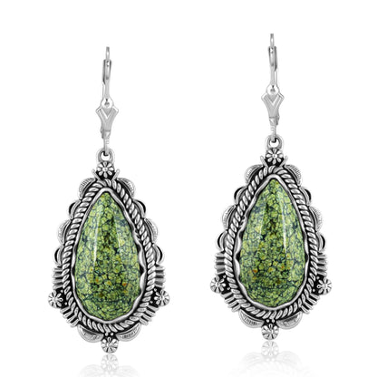 EXCLUSIVELY OURS! Sterling Silver Serpentine Pear-Shaped Dangle Earrings