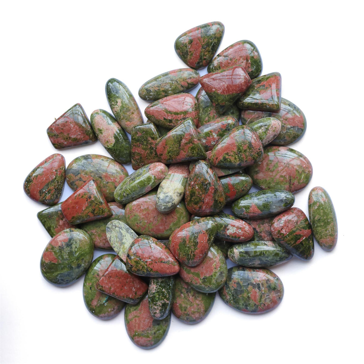 Sterling Silver Unakite Leaf and Vine Squash Blossom Necklace, 18 to 21 Inches