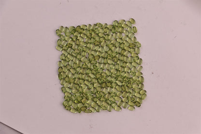 Sterling Silver Peridot 3-Stone Fan Ring