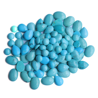 EXCLUSIVELY OURS! Sterling Silver Sleeping Beauty Turquoise Concha Cluster Oval Link Necklace, 20 Inches