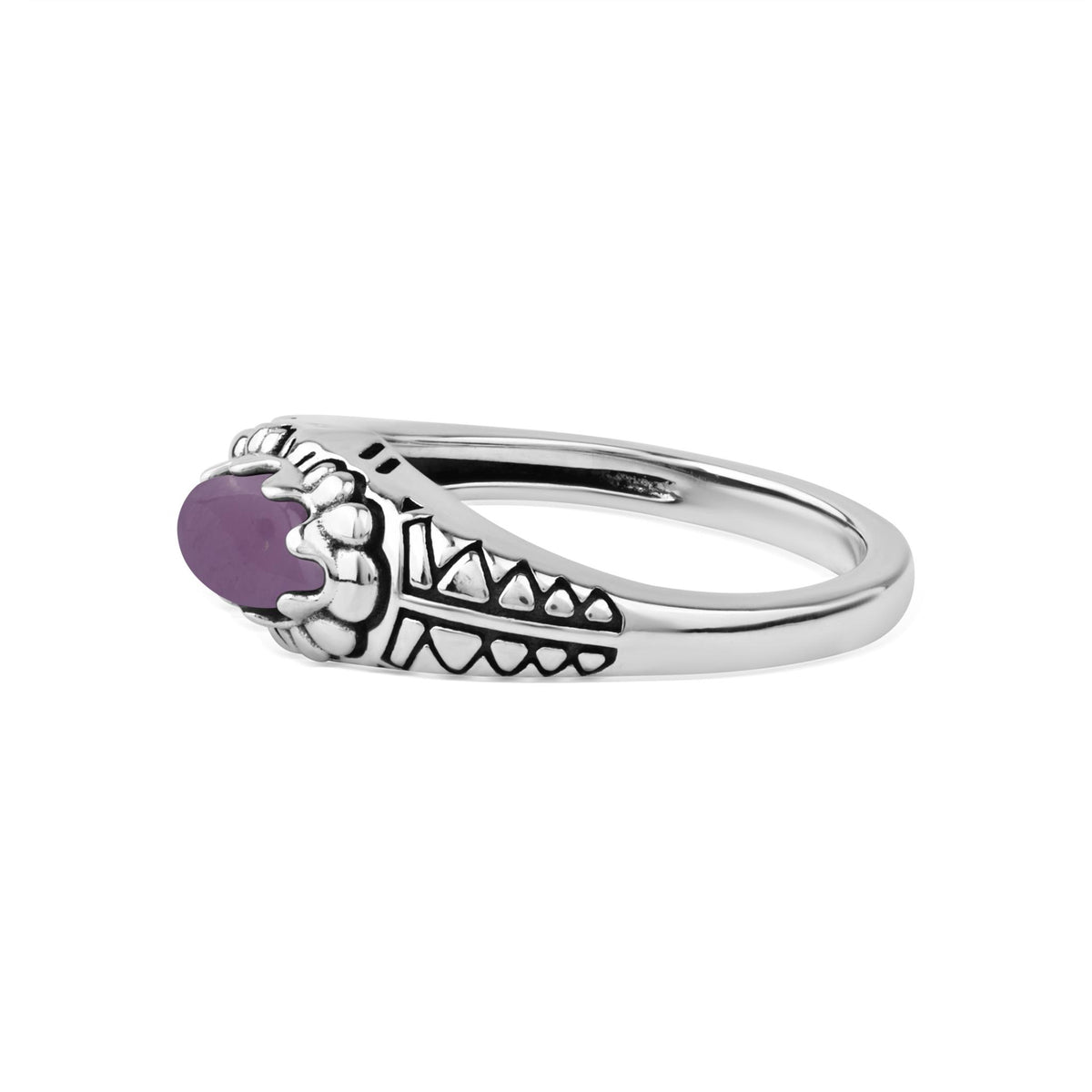 Sterling Silver Phosphosiderite Marquise Gemstone Etched Ring, Sizes 5 to 11