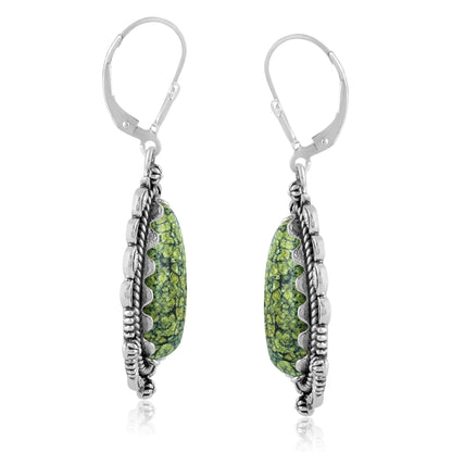 EXCLUSIVELY OURS! Sterling Silver Serpentine Pear-Shaped Dangle Earrings