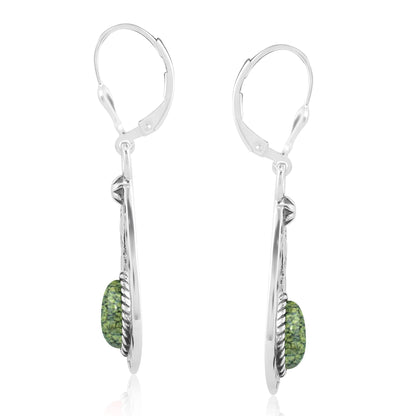 EXCLUSIVELY OURS! Sterling Silver Serpentine Open Teardrop Dangle Earrings