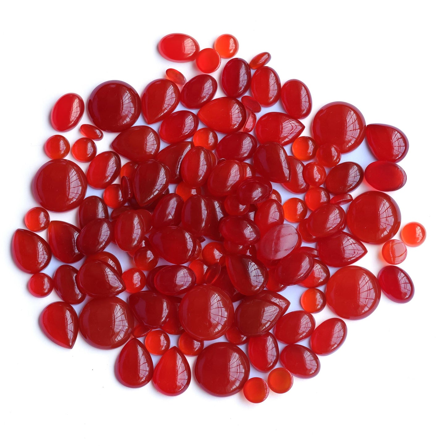 LIMITED EDITION! Sterling Silver Red Onyx Trapezoid Squash Blossom Necklace