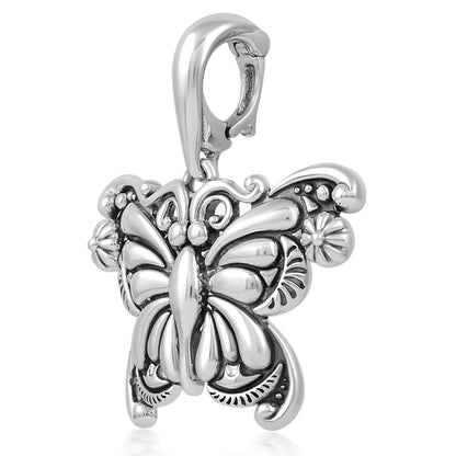 Sterling Silver Butterfly Pendant Enhancer