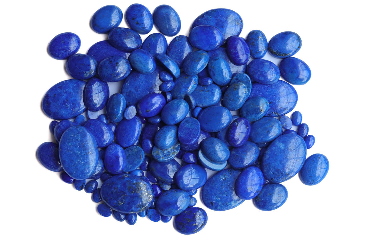 Sterling Silver Lapis V-Shaped Naja Necklace