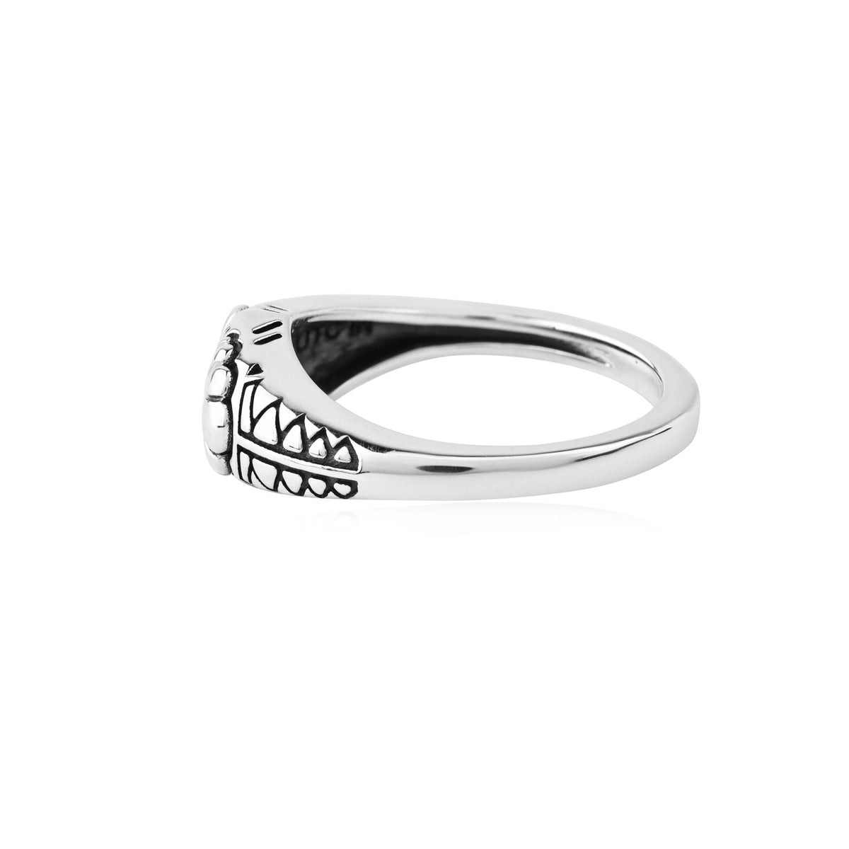 Sterling Silver Etched Ring, Sizes 5  and 6