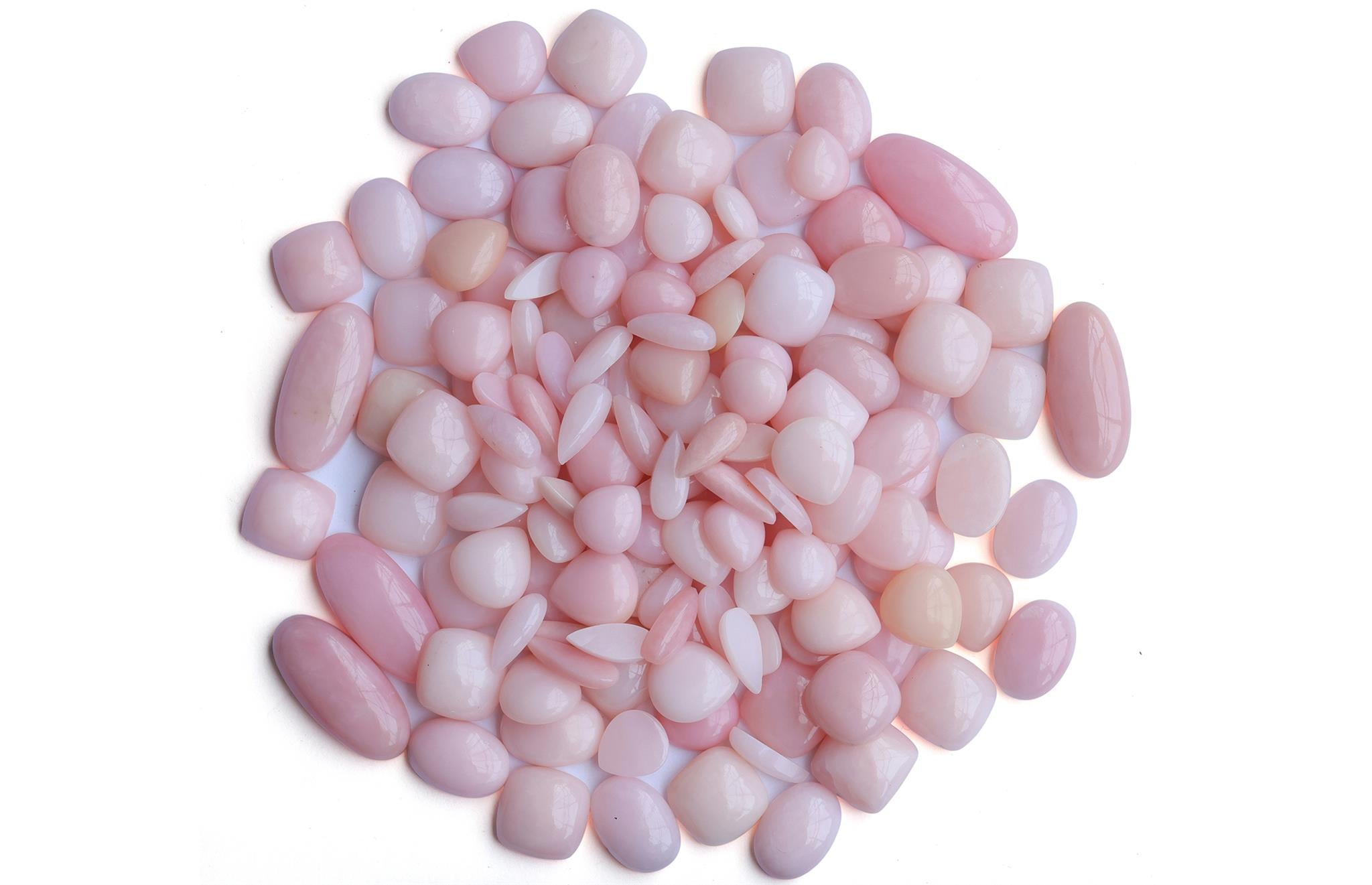 LIMITED EDITION! Sterling Silver Pink Opal Large Naja Squash