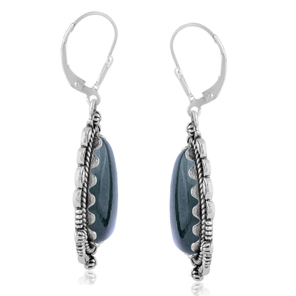LIMITED EDITION! Sterling Silver Labradorite Pear-Shaped Dangle Earrings