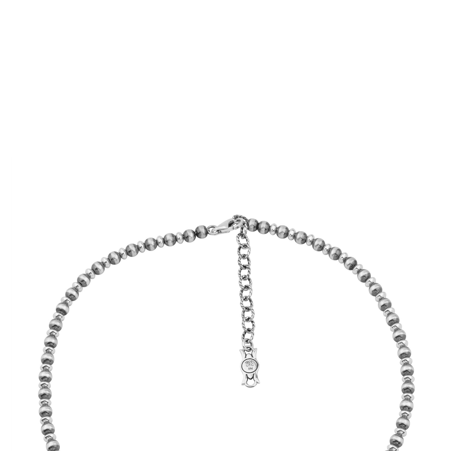 LIMITED EDITION! Sterling Silver Orange Spiny Oyster Pear Cut Squash Blossom Naja Necklace, 17 to 20 Inches
