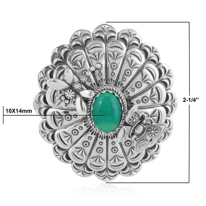Sterling Silver Chrysoprase Butterfly and Dragonfly Pendant Enhancer