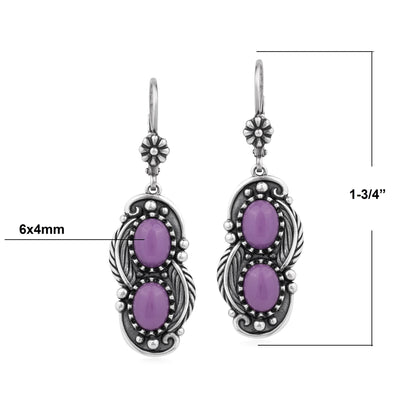 EXCLUSIVELY OURS! Sterling Silver Phosphosiderite Double Oval Lever Back Earrings