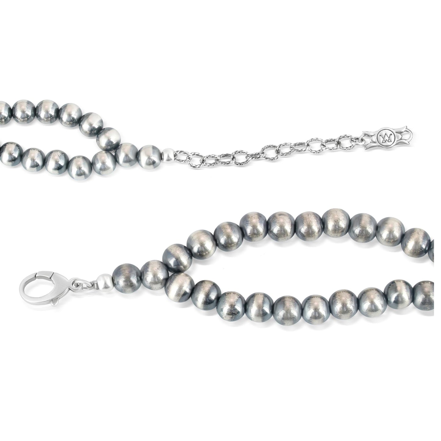 Sterling Silver Labradorite Large Naja Squash Blossom Necklace