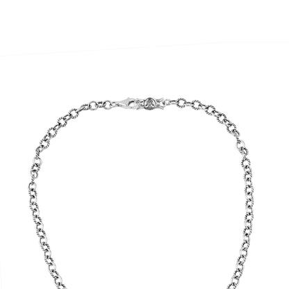 Sterling Silver Ruby Zoisite Four Gemstone Y-Necklace