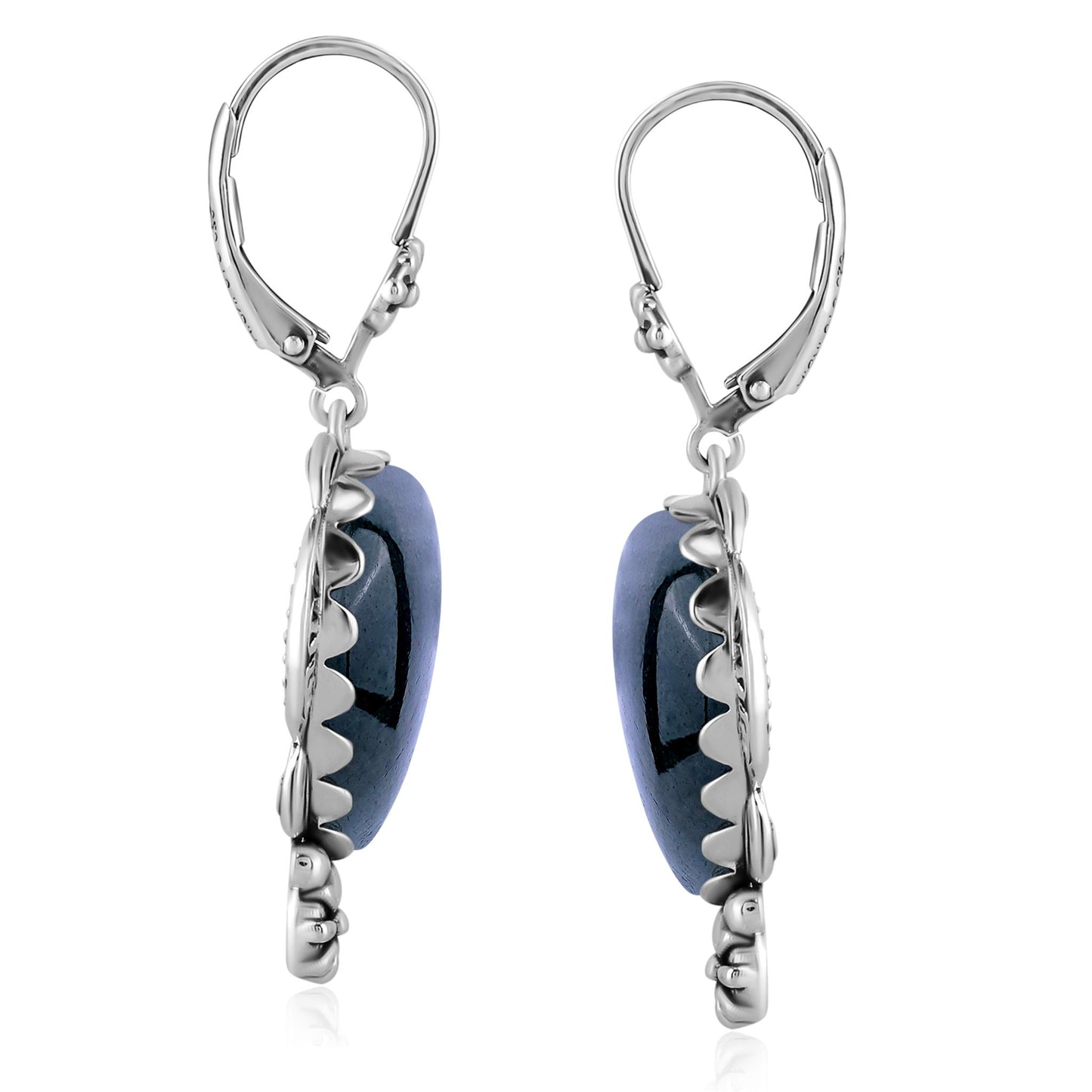 LIMITED EDITION! Sterling Silver Labradorite Pear-Cut Concha Earrings