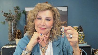 Sterling Silver Multi Color 5-Stone Cuff Bracelet Sizes Small to Large